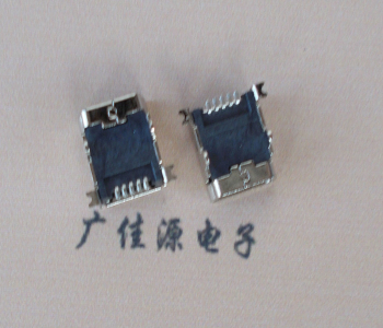 清溪镇 MINI USB 5PF 90°SMT前插后贴电源接口