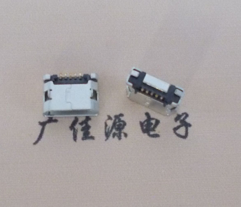 清溪镇MICRO USB接口 90度卧式母座 插板有柱直边